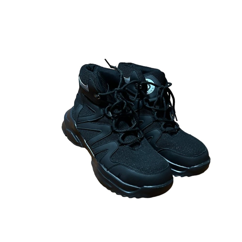 Black SUADEX Steel Toe Work Boots - Mens size 10 (worn once!!)